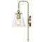 Nuvo Dover 1-Light Wall Sconce - Vintage Brass with Clear Glass 60/7449 - alternate 3